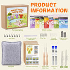 Yizzvb Needle Felting Kit, Felt Animal Kit, Wool Felting Tools Including Wool - Image 3
