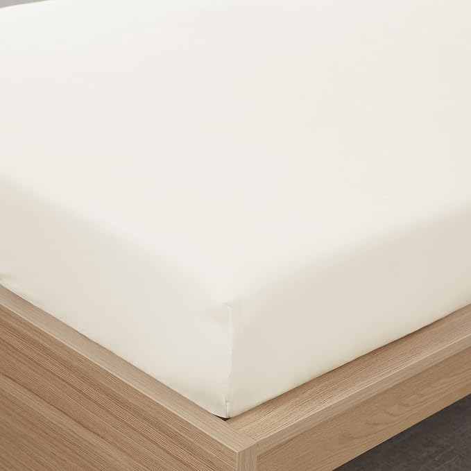 Twin Fitted Sheet Only with Full Elastic & Built in Corner Sheet Straps to - Image 4