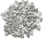 100 pcs Clasp Bail Beads Charms, Bail Tube Beads, Loose Spacer Bead, Bead - Image 3