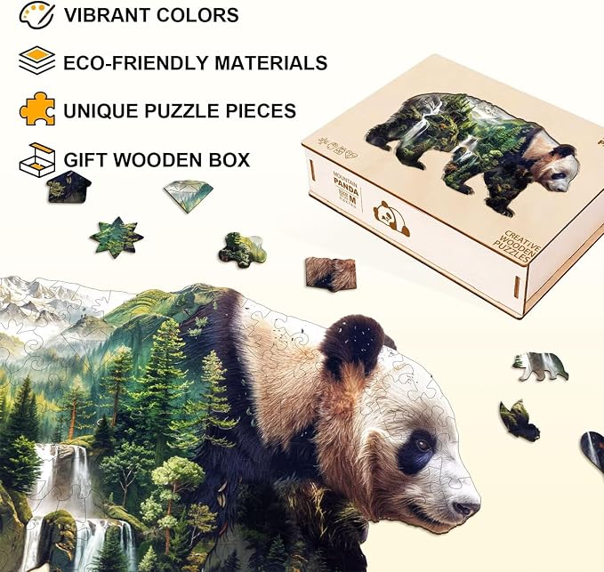 Mountain Panda Puzzles Adults Gifts - Image 2