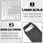 ZeeDix Stainless Steel Metal Wet Film Thickness Gauge Comb, 1-80 Mil Scale - Image 3