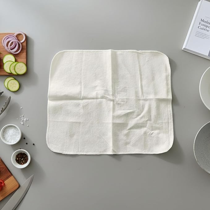 Flour Sack Shop Towels, Natural Cotton Cleaning Towels 14" x 12", Automotive - Image 2