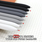 Piochoo Black Gel Pens, Nurse Aesthetic Cute Office School Supplies, Gifts - Image 8
