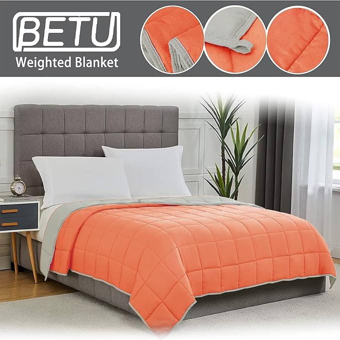 Weighted Blanket for Adults 12lbs, Twin Full Size Cooling Heavy Throw Blanket - Image 3