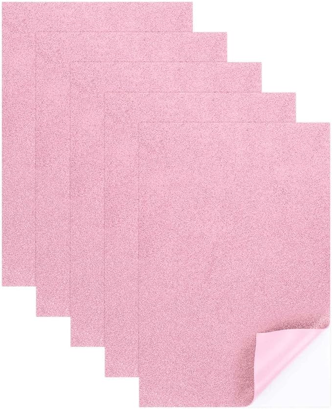 MECCANIXITY 5 Sheets Pink Shiny Foam Sheets by MECCANIXITY