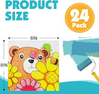 ESRICH Canvas for Painting, 24 Pack Square Canvas Boards for Painting 8x8 - Image 2