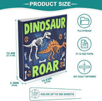 Dinosaur Roar Round Ring Binders 1.5 Inch Dragon Dino Skull 3 Ring Clipboard - Image 4