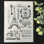 TIAMECH A4 Reusable Vintage Tower Bicycle Stencil - Image 3