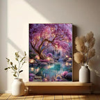 Eiazuiks Stamping Cross Stitch Kit, Courtyard Counting Cross Stitch Kit - Image 3