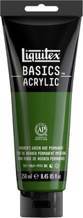 Liquitex BASICS Acrylic Paint, 250ml Tube, Hooker’s Green Hue Permanent by Liquitex