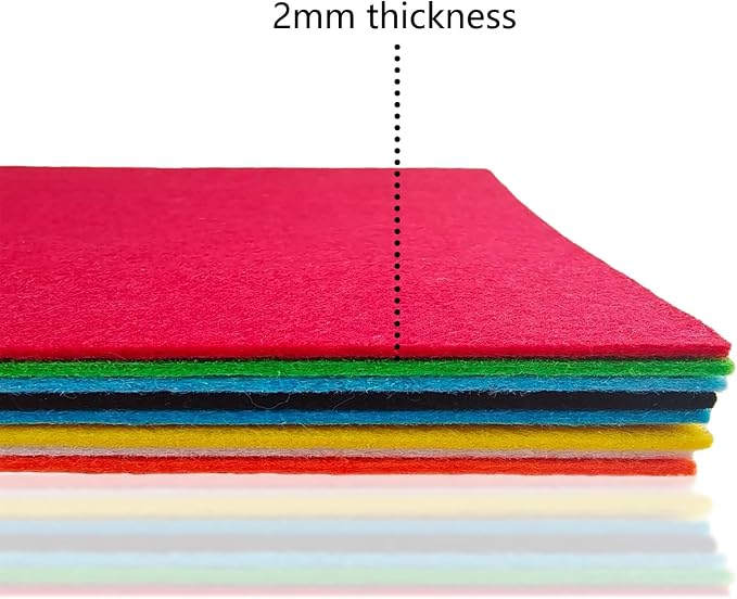 Jtnohx Stiff Felt, 2mm Thick Felt Sheets - Image 4