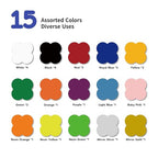 QuuCut SAV Self Adhesive Vinyl Bundle: 25 Pack 12" x 10" Sheets, 15 Assorted - Image 2
