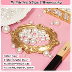 6000PCS Pearls for Crafting, Ivory No Hole Beads for Centerpieces Vases - Image 3