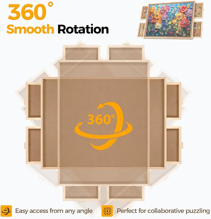 BuilderButler 1000 Pieces Rotating Puzzle Board - Image 4