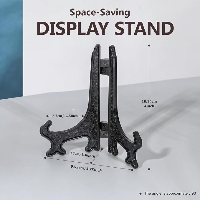 Artliving 4 Inch Acrylic Card Display Stands, Small Plastic Easels and - Image 2