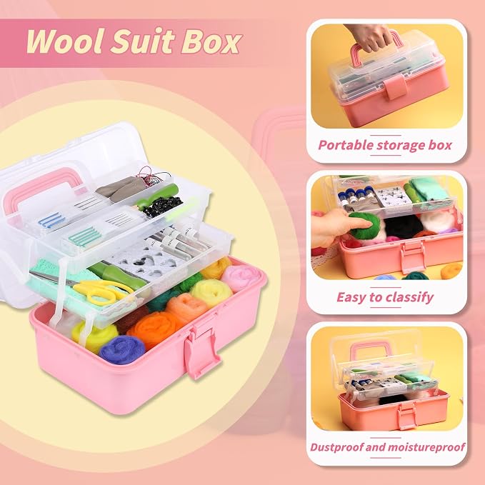 JUPEAN 221 Pcs Needle Felting Kit Needle Felting Starter Kit Needle Felting - Image 4