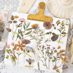 Imeepa 320Pcs Natural Flower Stickers Transparent Scrapbooking Stickers | PET - Image 7