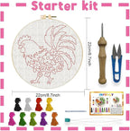 INFUNLY Rooster Punch Needle Embroidery Kits - Image 2
