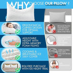 Side Sleeper Pillow for Adults, King Size Cooling Pillow for Neck and Shoulder - Image 5