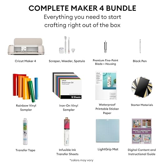 Cricut Maker 4 Cutting Machine Ultimate Beginner Sticker Making Bundle - Image 2