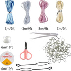 Acrylic Pony Beads Jewelry Making Kit – 96 Colors, UV Color Changing & Glow - Image 3