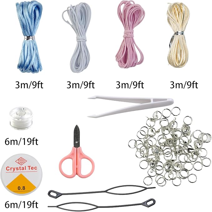 Acrylic Pony Beads Jewelry Making Kit – 96 Colors, UV Color Changing & Glow - Image 3