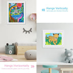 Kids Art Frames, 11x14 Front Opening Kids Artwork Frames Changeable, Holds 50 - Image 2
