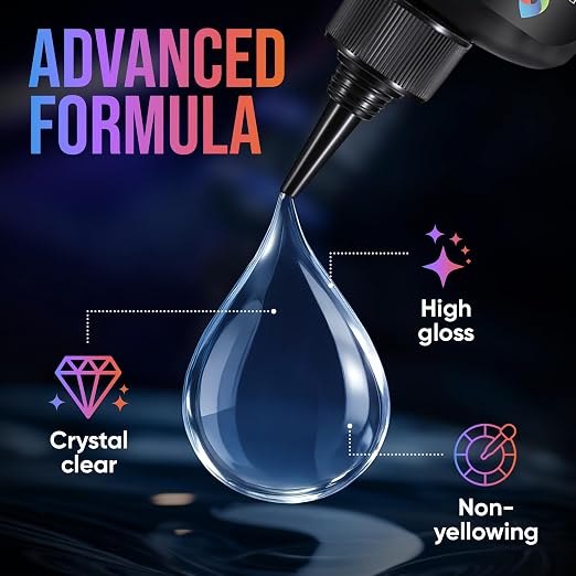 CRAFT RESIN UV Resin Kit with Light - 36W 22 LED Big Lamp and 200g Hard Type - Image 3