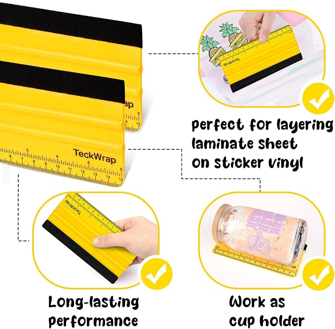 TECKWRAP Professional Felt Squeegee - Image 3