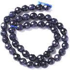 4mm 90pcs Natural Blue Sandstone Faceted Stone Beads - Image 6