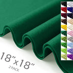 Hunter Green Felt Fabric Sheets 18" x 18" 1.6mm Soft Craft Felt | Soft Precut by AblemeDeco