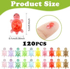 120Pcs Mini Resin Turtles, Glow in the Dark Miniature Tiny Turtles - Image 5