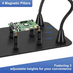 Drdefi Magnetic Helping Hands Soldering Station 12X Magnifying Lamp Third Hand - Image 5