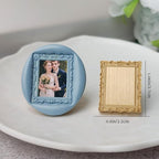 Frame Wax Seal Stamp, 3D Embossed Relief Carving Brass Head and Wood Handle - Image 2