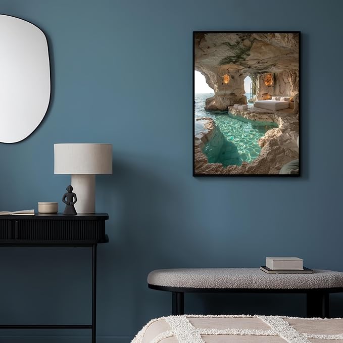 GXGLLPZBY Painting by Numbers for Adults Beginner, Cave Sea View Room Adult - Image 2