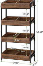 Tribesigns 4-Tier Retail Snack Display Shelf, Snack Rack Display Stand - Image 2
