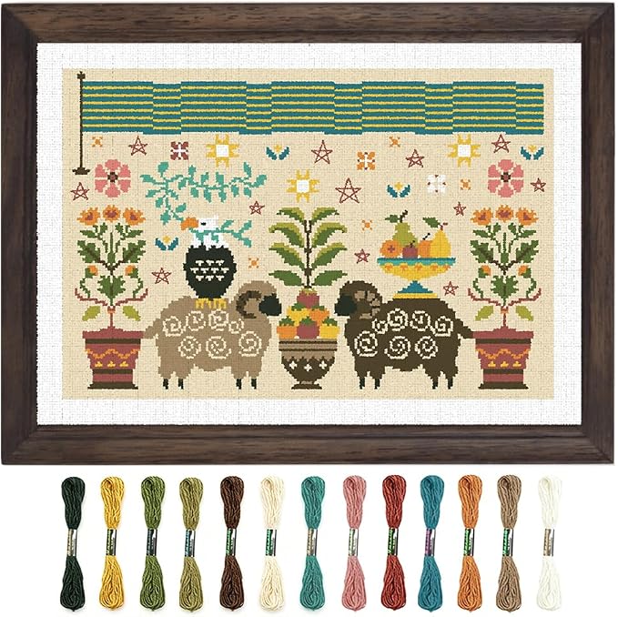 FREEBLOSS 11CT Cross Stitch Kit Stamped Cross Stitch Craft Kit by FreeandCreativeCraftsArt