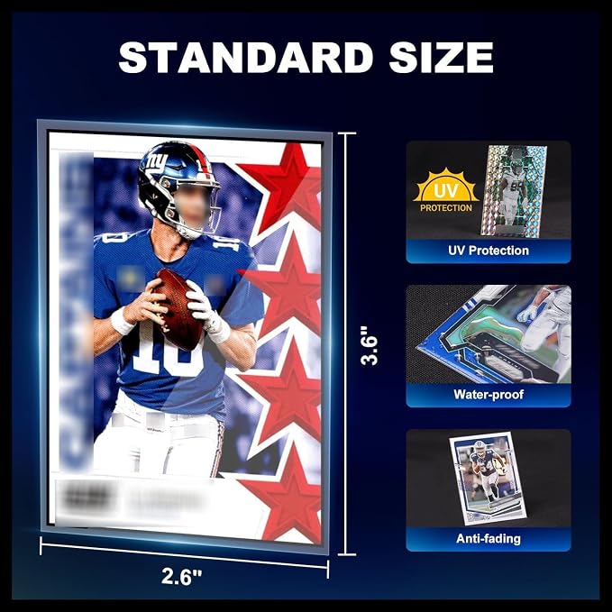 1000ct Clear Card Sleeves for Trading Cards, Soft Baseball Sports Card Sleeves - Image 4
