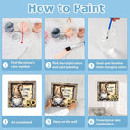 hkejoi Gnome Paint by Numbers Kit - Image 8