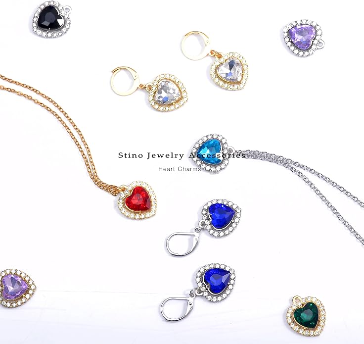 stino 40/48Pcs Paired Crystal Pendants Charms - Image 3