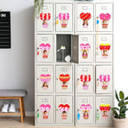 60pcs Valentine's Day Theme DIY Cutouts Hot Air Balloon Bulletin Board - Image 5