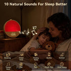 Vivilumens Sunrise Alarm Clock, Gentle Wake-Up Light & Sound Machine, Dual - Image 6