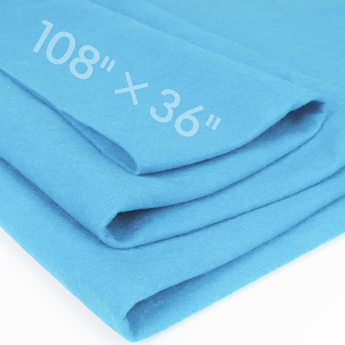 Sky Blue Fabric Sheet 108" X 36", 1.4mm Thick Large Soft Durable Flexible Craft by MITINU