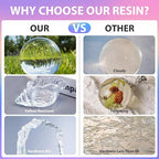 1 Gallon Epoxy Resin Kit, Crystal Clear and Hard Upgraded 2 Part Resin and - Image 6