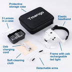 Magnifying Glasses with Light for Close Work, Storage Case | Rechargeable and - Image 6