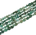 HAAMIIQII Natural Green Agate Pebble Stone 5-8mm Small Irregular Freeform - Image 2