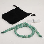 8mm Matte Green Weathered Agate Bead, 15-Inch Matte Round Loose Stone Beads - Image 7
