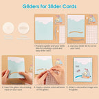 BAOFALI 40Pcs/Set Gliders for Slider Cards Rotating Roating and Sliding Gliders - Image 3