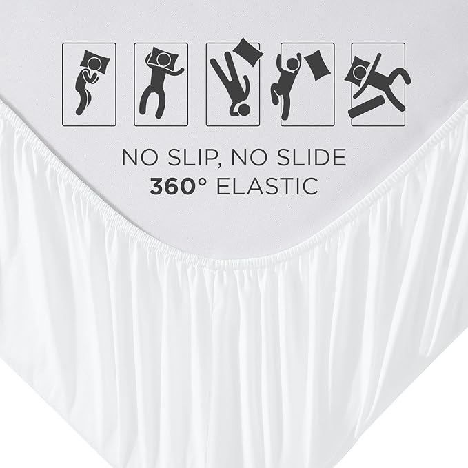 Royale Linens Fitted Sheet Twin - Image 5