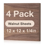 4 Pack Walnut Plywood Sheets, 6mm Plywood by Wowood